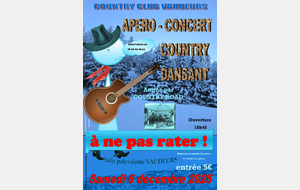 APERO - CONCERT DANSANT à VAUDEURS vous pouvez dès à présent réserver par SMS au 06 63 03 29 34. Vous trouverez les chorégraphies jointes.
